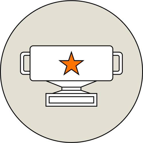 Cup with Star Icon
