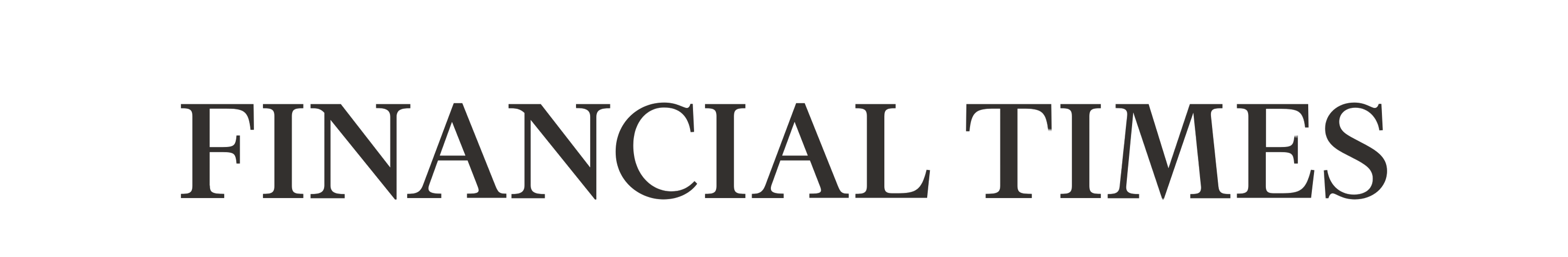 Black Minimal Logo of the Financial Times  for the quote 