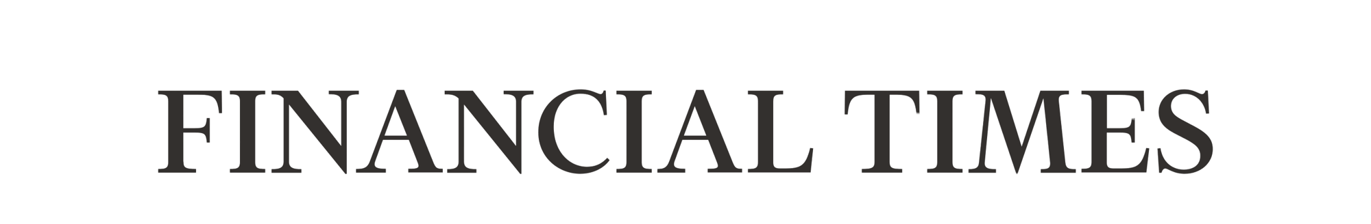Black Minimal Logo of the Financial Times  for the quote 