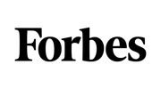 Black Minimal Logo of Forbes - with a quote 